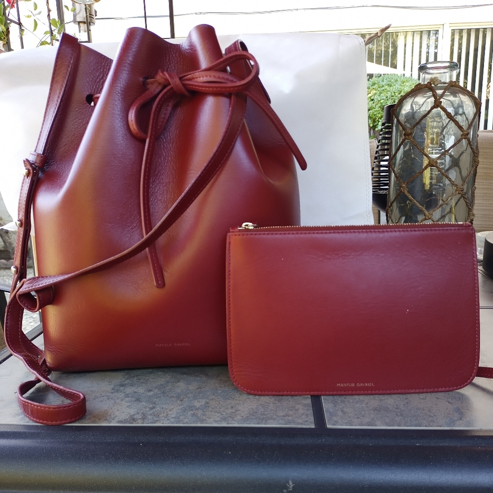 Mansur Gavriel Bucket Bag and Wallet